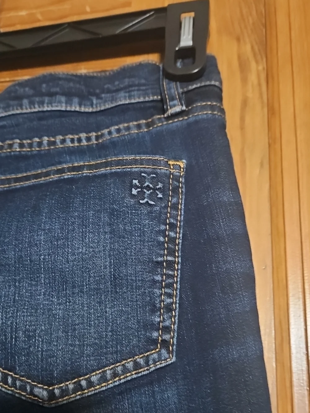 Tory Burch Straight-Leg Mid-Rise Ankle Jeans